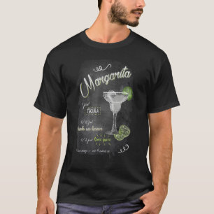 Margarita Cocktail Happy Mixologe Hour Barkeeper T-Shirt