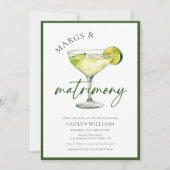 Margarita Cocktail & Limones Brautparty Einladung (Vorderseite)