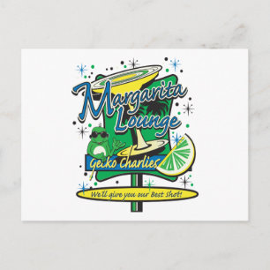 Margarita-Cocktail-Lounge Postkarte
