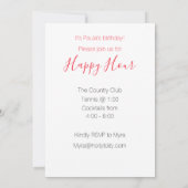 Margarita Cocktail mit Frucht Happy Hour Einladung (Rückseite)