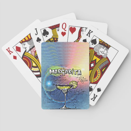 Margarita Cocktail (Nr. 9 von 12 Sets mit Rezept f Spielkarten (Rückseite)