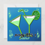 Margarita Cocktail Party Einladung (Vorderseite)