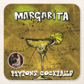 Margarita Cocktail Party Rechteckiger Pappuntersetzer (Vorderseite)