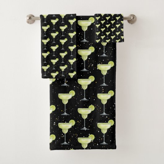Margarita Cocktail Pattern Badhandtuch Set (Insitu)