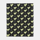 Margarita Cocktail Pattern Fleecedecke (Vorderseite)