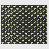 Margarita Cocktail Pattern Geschenkpapier (Flach)