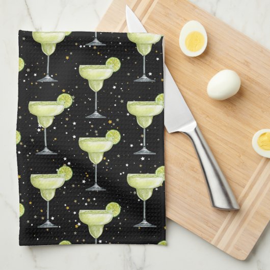 Margarita Cocktail Pattern Geschirrtuch (Viertel Falte)