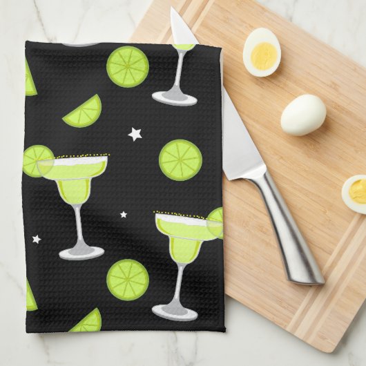 Margarita Cocktail Pattern Geschirrtuch (Viertel Falte)
