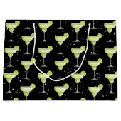 Margarita Cocktail Pattern Große Geschenktüte (Vorderseite)