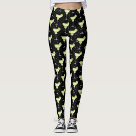Margarita Cocktail Pattern Leggings