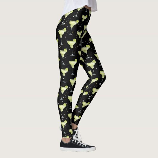 Margarita Cocktail Pattern Leggings (Rechts)