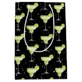 Margarita Cocktail Pattern Mittlere Geschenktüte (Vorderseite)
