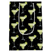 Margarita Cocktail Pattern Mittlere Geschenktüte (Rückseite)