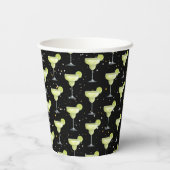 Margarita Cocktail Pattern Pappbecher (Rückseite)