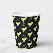 Margarita Cocktail Pattern Pappbecher (Links)