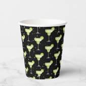 Margarita Cocktail Pattern Pappbecher (Vorderseite)