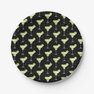 Margarita Cocktail Pattern Pappteller