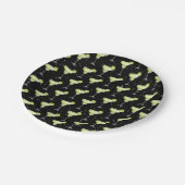 Margarita Cocktail Pattern Pappteller (Schrägansicht)