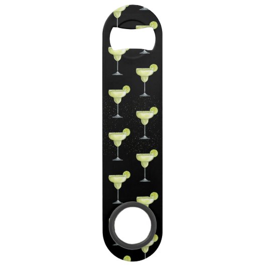 Margarita Cocktail Pattern Speed Flaschenöffner (Vorderseite)