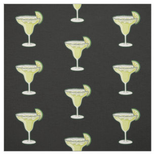 Margarita Cocktail Pattern Stoff