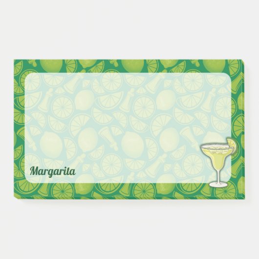 Margarita Cocktail Post-it Klebezettel (Vorderseite)