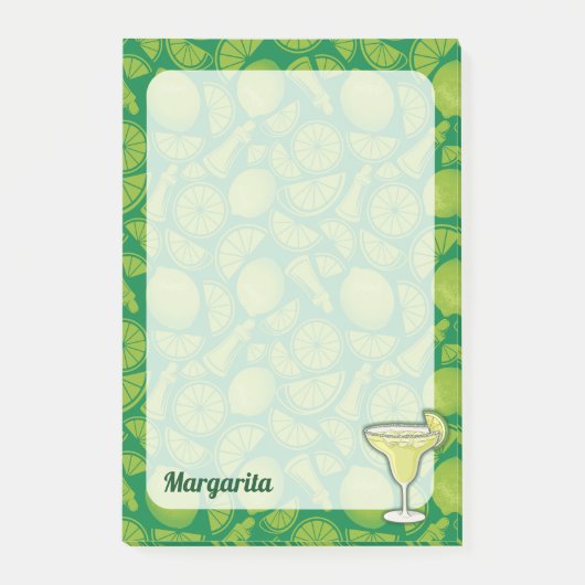 Margarita Cocktail Post-it Klebezettel (Vorderseite)
