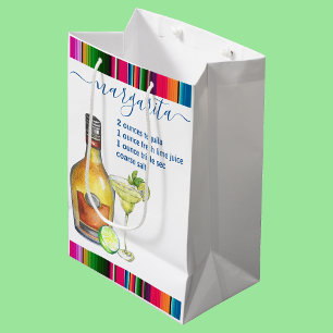 Margarita-Cocktail-Rezept Aquarell  Mittlere Geschenktüte