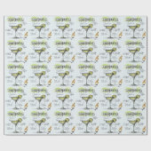 Margarita Cocktail Rezept Geschenkpapier (Flach)