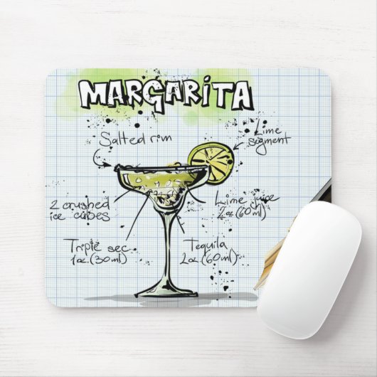 Margarita Cocktail Rezept Mousepad (Mit Mouse)