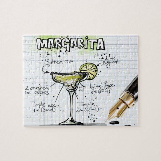 Margarita Cocktail Rezept Puzzle (Horizontal)