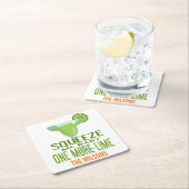 Margarita Cocktail | Spaß Bar Drink Personalisiert Rechteckiger Pappuntersetzer (Vor Ort)