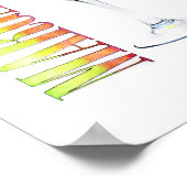 Margarita Colored Pencil Zeichnend Poster (Ecke)