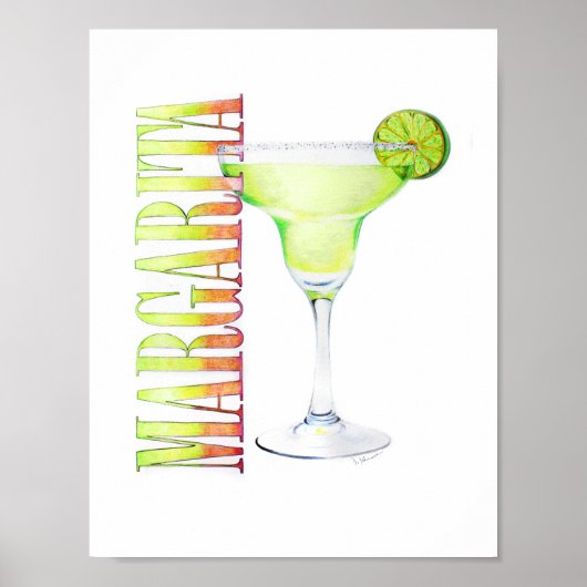 Margarita Colored Pencil Zeichnend Poster (Vorne)