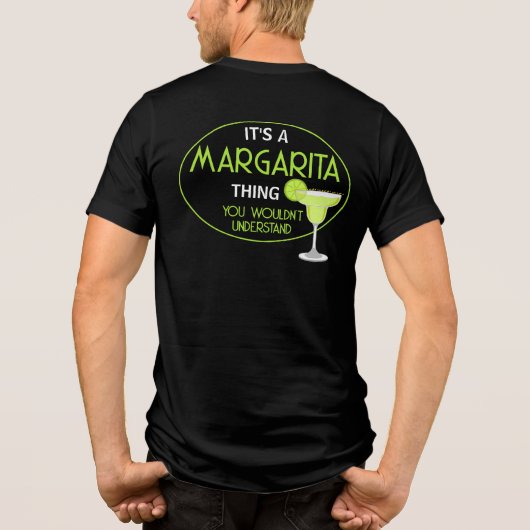 Margarita-Ding Mixologist Cocktail Tri-Blend Shirt (Rückseite)