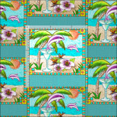 Margarita Dolphin Splash Stoff (Kachel)