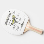 Margarita Drink Rezept Design Tischtennis Schläger (Seitenansicht)