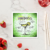 Margarita Drink Rezept Serviette (Beispiel)