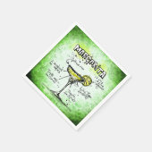 Margarita Drink Rezept Serviette (Ecke)