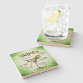 Margarita Drink Rezept Steinuntersetzer (Seitenansicht)