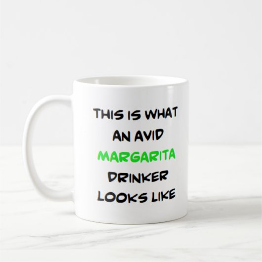 Margarita drinker, begeistert kaffeetasse (Links)