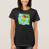 Margarita Drinker Parrot Alcoholic Cocktail T-Shirt (Vorderseite)