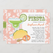 Margarita Fiesta Bridal Dusche Einladungen Rosa (Vorne/Hinten)