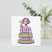 Margarita Fiesta Cocktail Party Feier Einladung (Stehend Vorderseite)