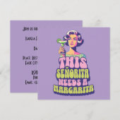 Margarita Fiesta Cocktail Party Feier Einladung (Vorne/Hinten)