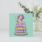 Margarita Fiesta Cocktail Party Feier Einladung (Stehend Vorderseite)