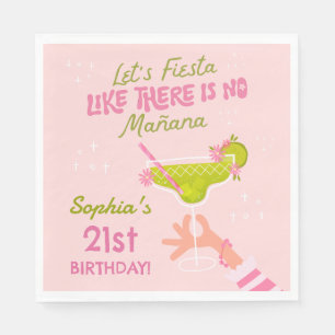 Margarita Fiesta Erwachsene Geburtstagsfeier Servi Serviette