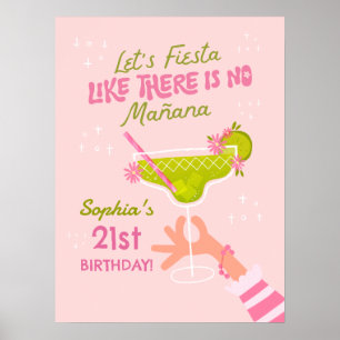 Margarita Fiesta Erwachsene Geburtstagsparty Poste Poster