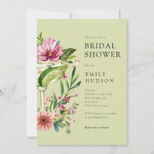 Margarita Fiesta Floral Brautparty Einladung