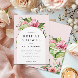 Margarita Fiesta Floral Brautparty Einladung