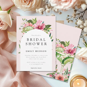 Margarita Fiesta Floral Brautparty Einladung